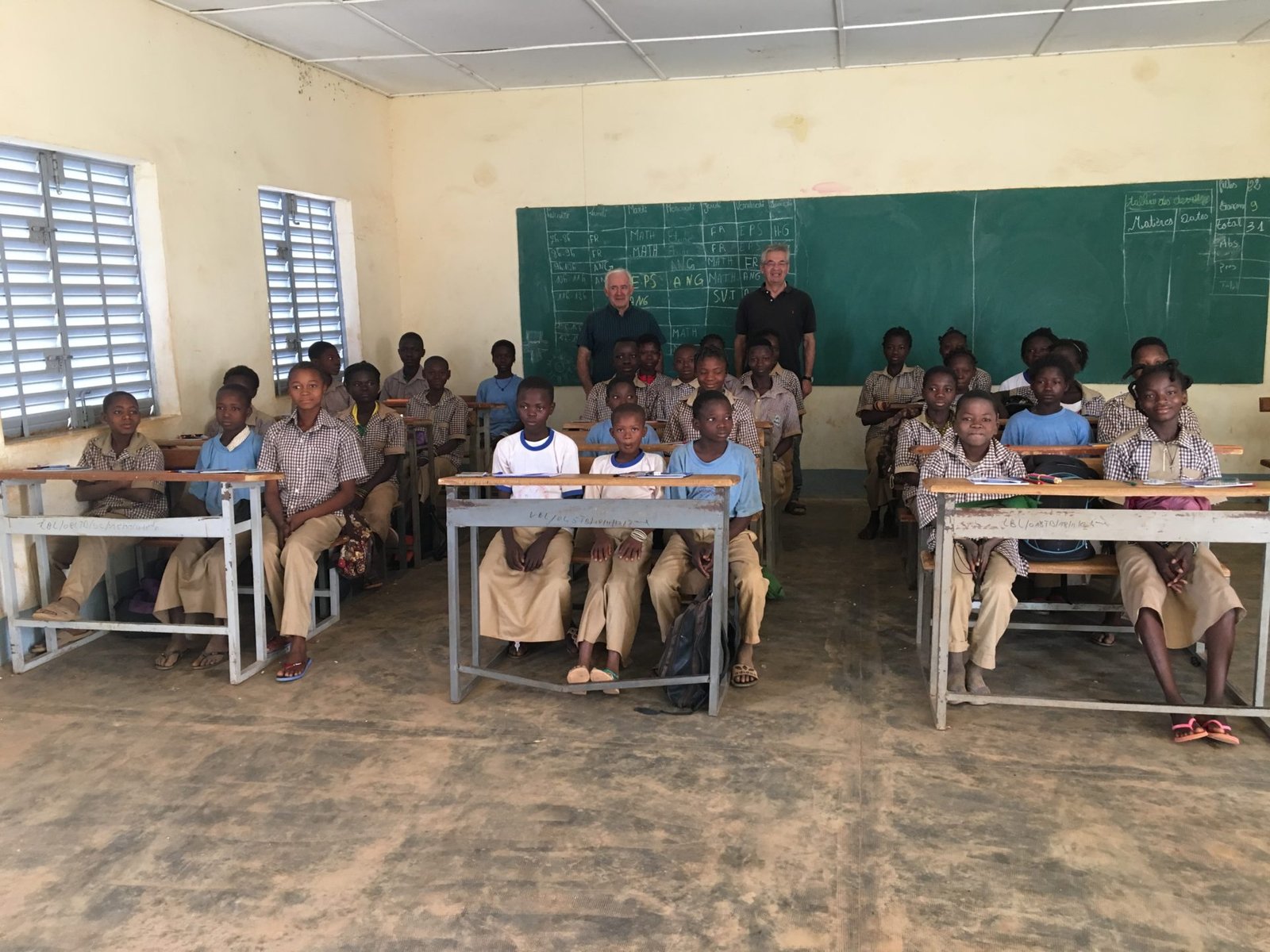 classe de sixième école Dano Burkina Faso